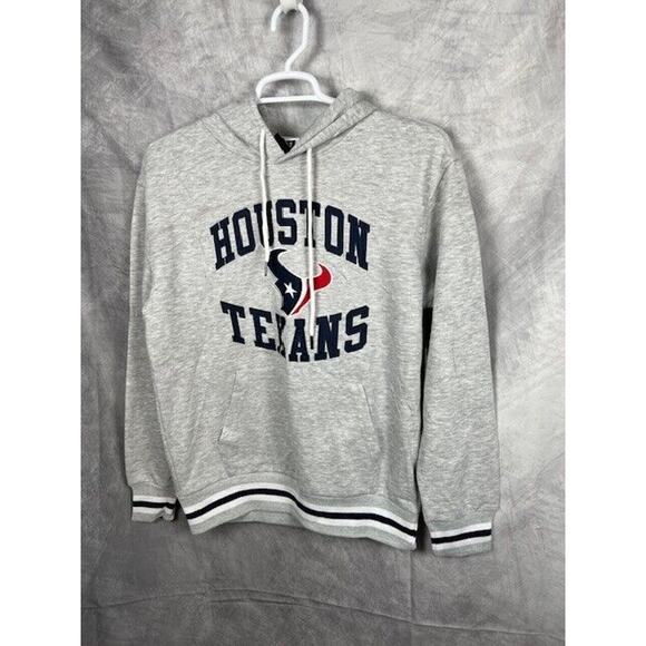 NFL Other - NFL Houston Texans Bull Embroidered Grey Hoodie Size M Retails $85 Brand New